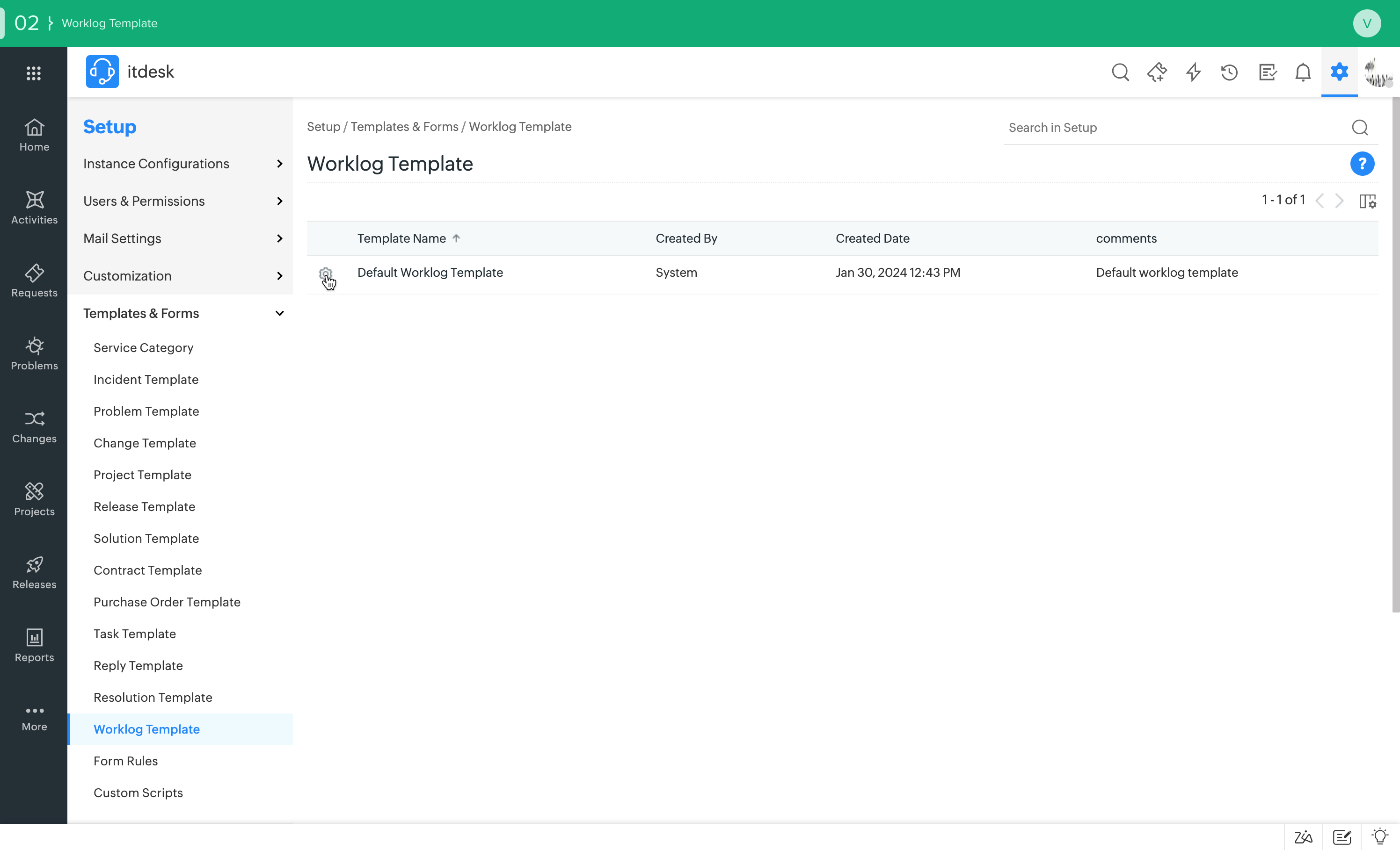 Servicedesk Plus Work Log ManageEngine ServiceDesk Plus