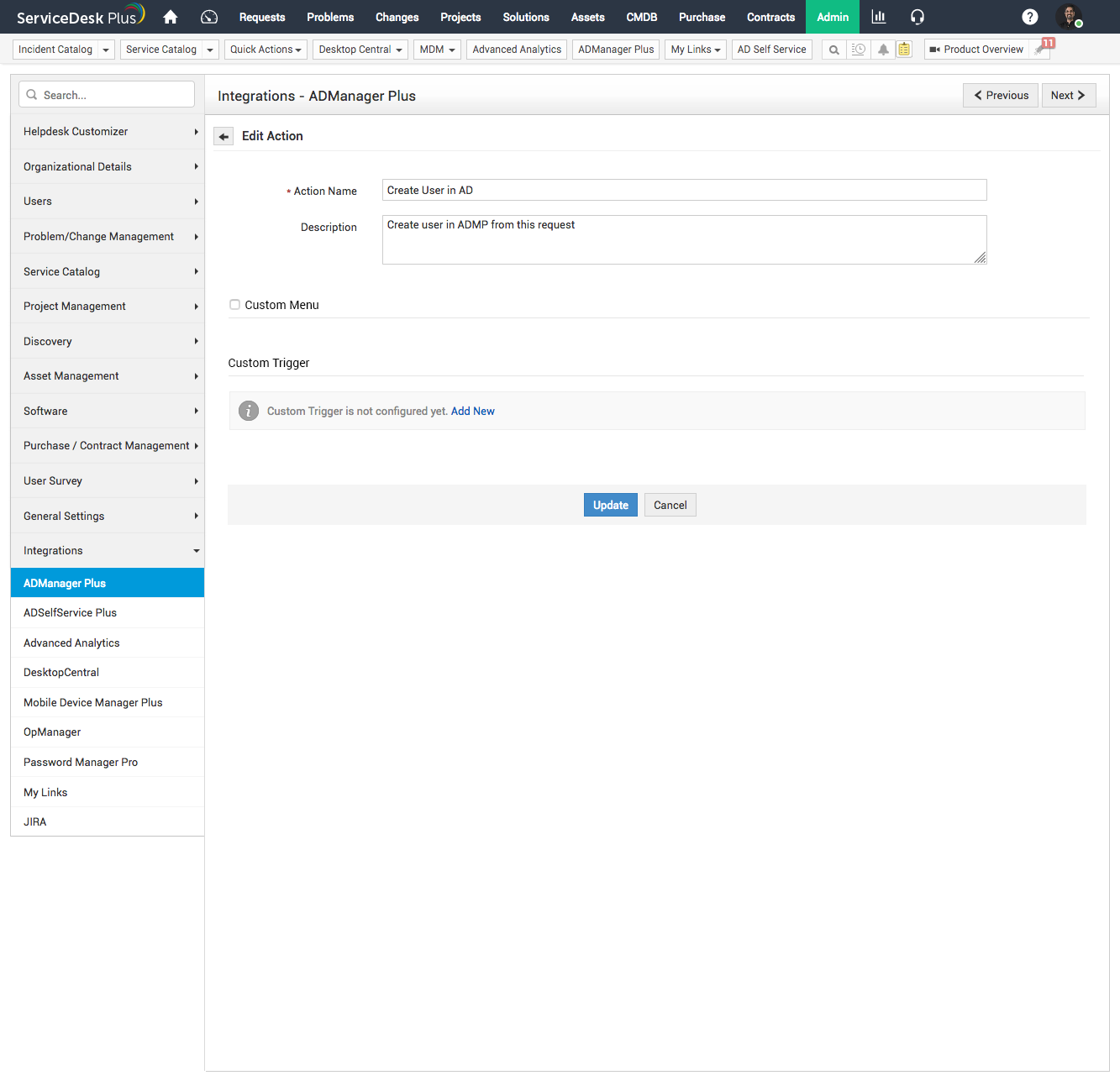 ManageEngine ServiceDesk Plus